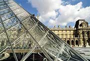 Paris am Louvre auf einer Sprachreise