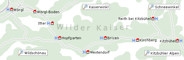 Karte Wilder Kaiser