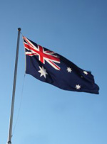 Australische Flagge - Auswandern nach Australien