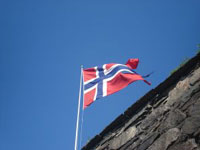 Auswandern nach Norwegen - Flagge