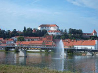 Die Stadt Ptuj in Slowenien