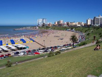 Ein Strand in Argentinien