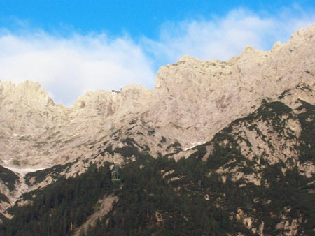 karwendelgebirge abends
