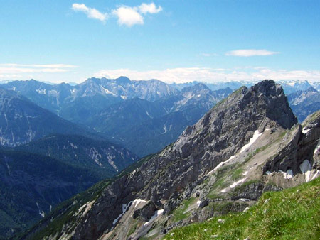 blick bergwelt karwendel