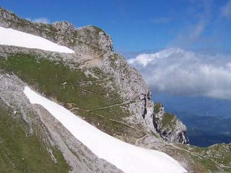 schnee karwendelgebirge