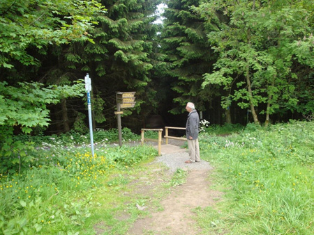 Wanderweg auf der Wasserkuppe