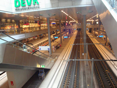 Die verschiedenen Ebenen des Bahnhofs