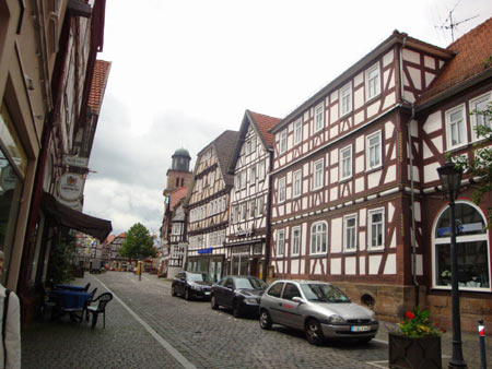 Geschäftsstraße in Lauterbach