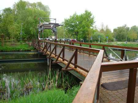 Klappbrücke in Königs Wusterhausen.