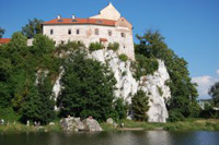 Eine Burg in Polen