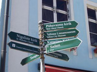 Verkehrsschilder in Estland