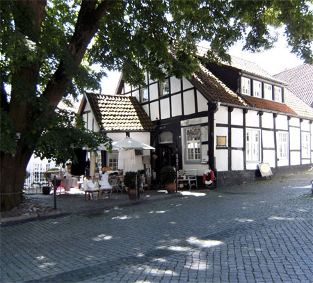 Mir gefallen die Fachwerkhäuser  in  Tecklenburg