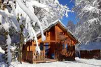 Camping-Bungalow französische Alpen