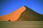 Wüste von Namibia auf einer Reise