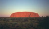 Australien Reise, Ayersrock bei Abend