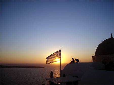 Urlaub in Griechenland, hier Santorini