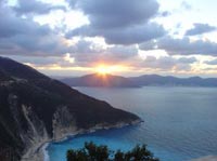 Myrtos Beach auf Kefalonia