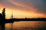 Stockholm Skyline Sonnenuntergang