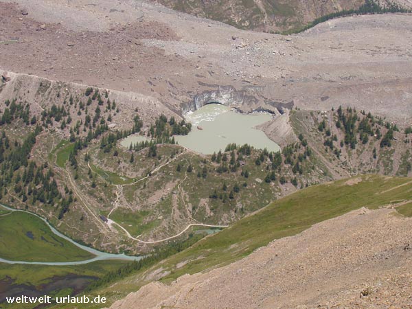 Miage Gletscher Italien