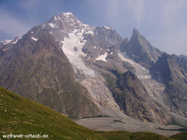 Wandern am Montblanc, Italien