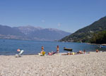 Strand Lago Maggiore, Italien