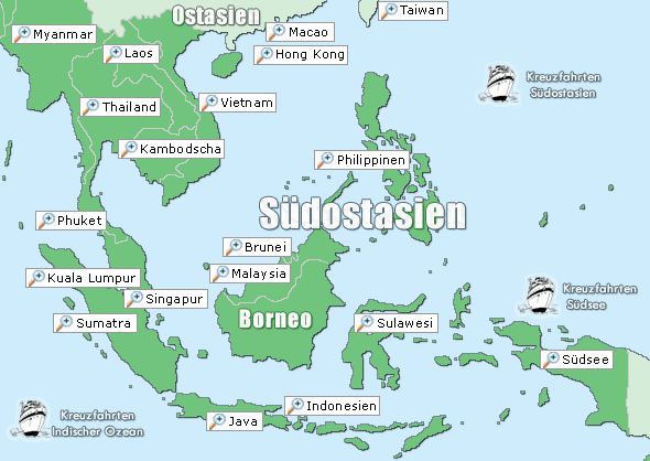 Karte Südostasien