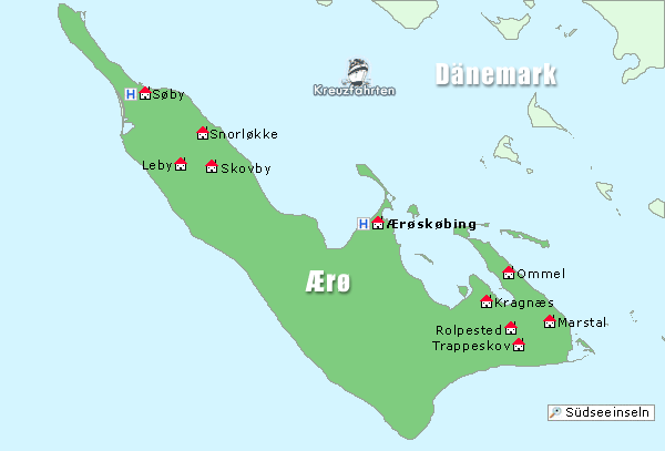 Karte Aero Dänemark