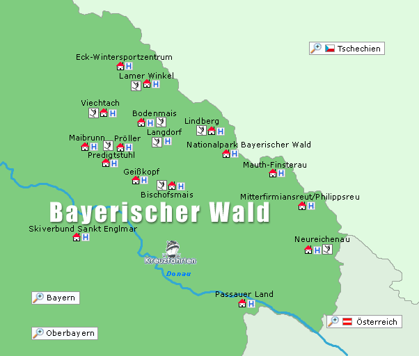 Bayerscher Wald Karte