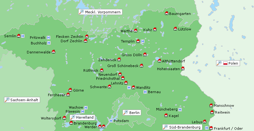 Brandenburg Nord Karte