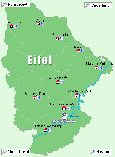 Karte Eifel