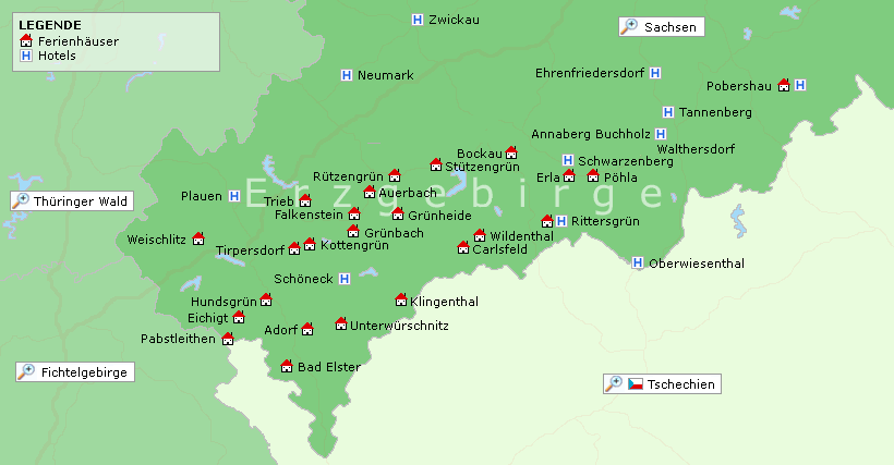 Erzgebirge Karte