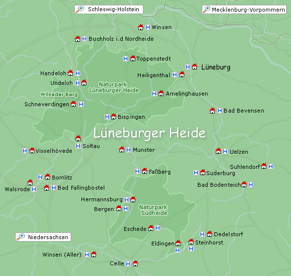 Lüneburger Heide Urlaub: Ferienwohnung, Ferienhaus, Hotel