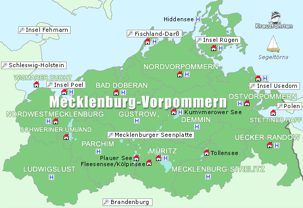 Karte Mecklenburg Vorpommern