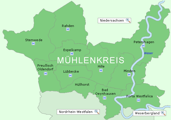 Karte Mühlenkreis
