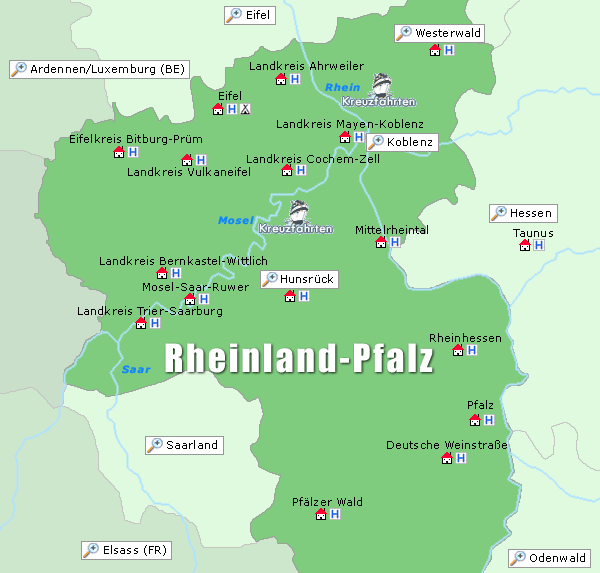 Karte Rhein Mosel