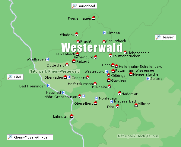 Westerwald Karte