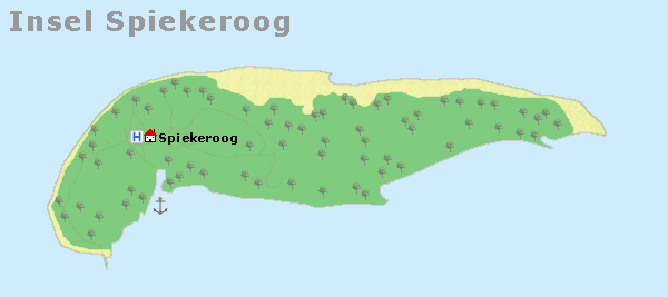 Karte Spiekeroog
