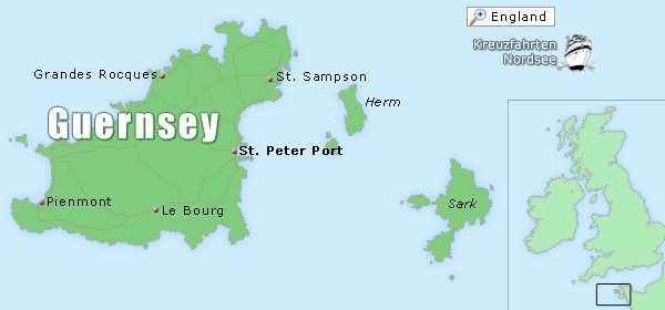 Karte Guernsey