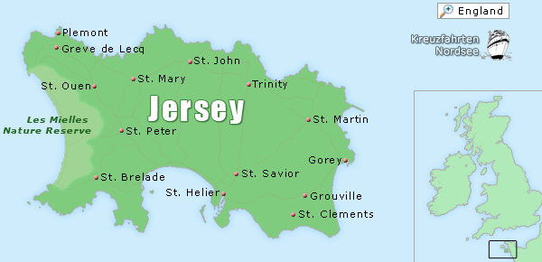 Karte Jersey