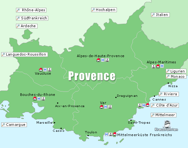 Provence Karte