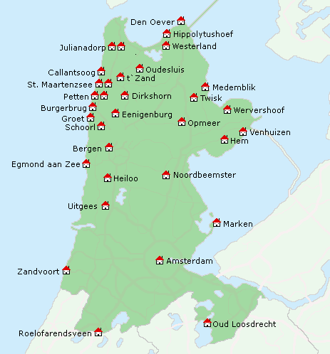 Nordholland Karte