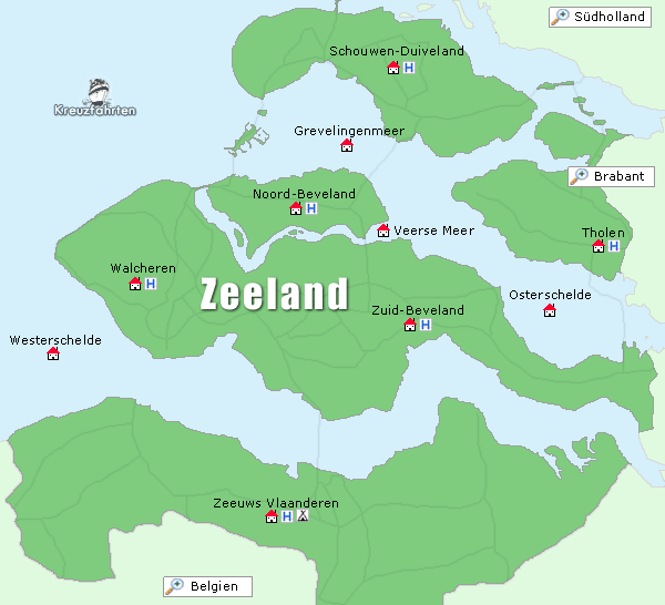 Zeeland Karte