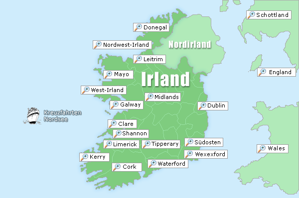 Irland Karte