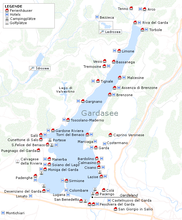 Karte Gardasee
