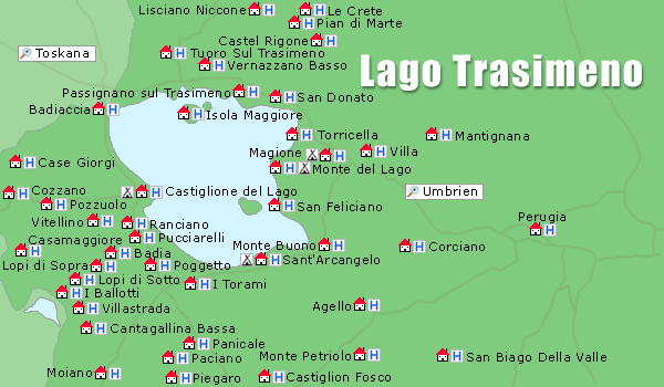 Lago Trasimeno Karte