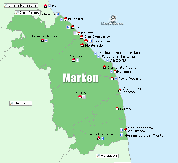 Karte Marken