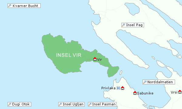 Insel Vir Kroatien: Ferienhaus Vir & Ferienwohnung Insel Vir