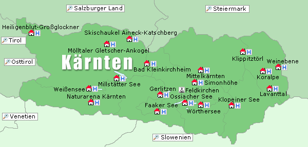 Karte Kärnten