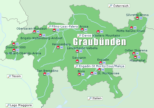 Karte Graubünden