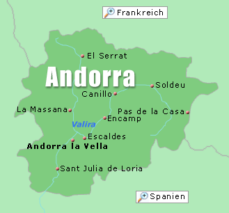 Karte Andorra